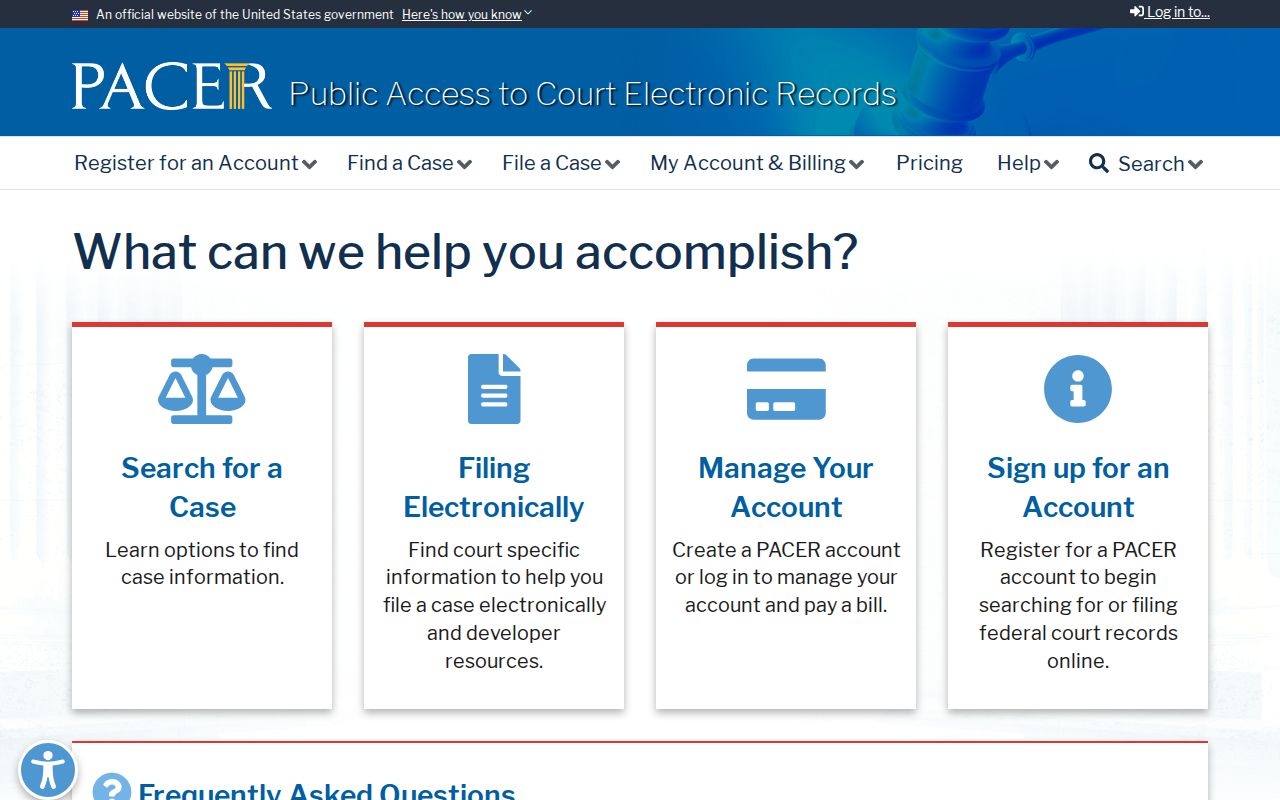PACER federal access for Hall County arrest warrant questions