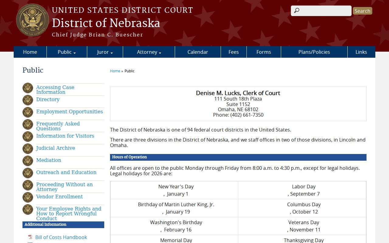 U.S. District Court public access compared with Hall County arrest warrants